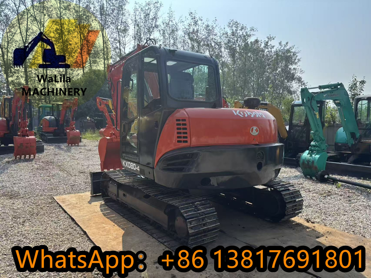 KUBOTA KX080 - Mini-ekskavators: foto 3 KUBOTA KX080 - Mini-ekskavators: foto 3