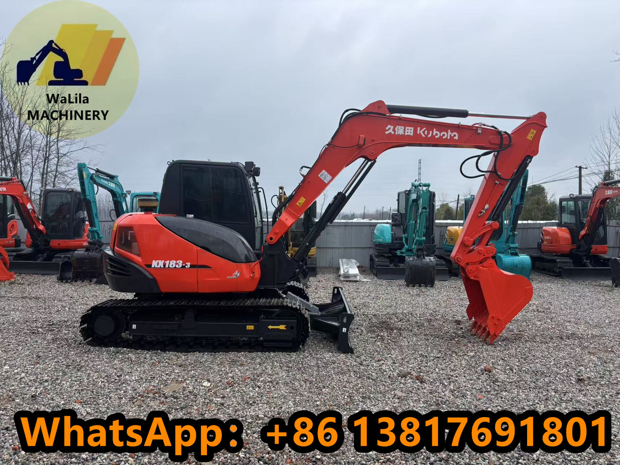 Kubota Kx183 - Mini-ekskavators: foto 3 Kubota Kx183 - Mini-ekskavators: foto 3