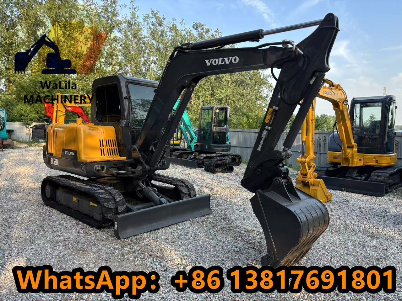 VOLVO EC55 Rubber track version - Mini-ekskavators: foto 3 VOLVO EC55 Rubber track version - Mini-ekskavators: foto 3