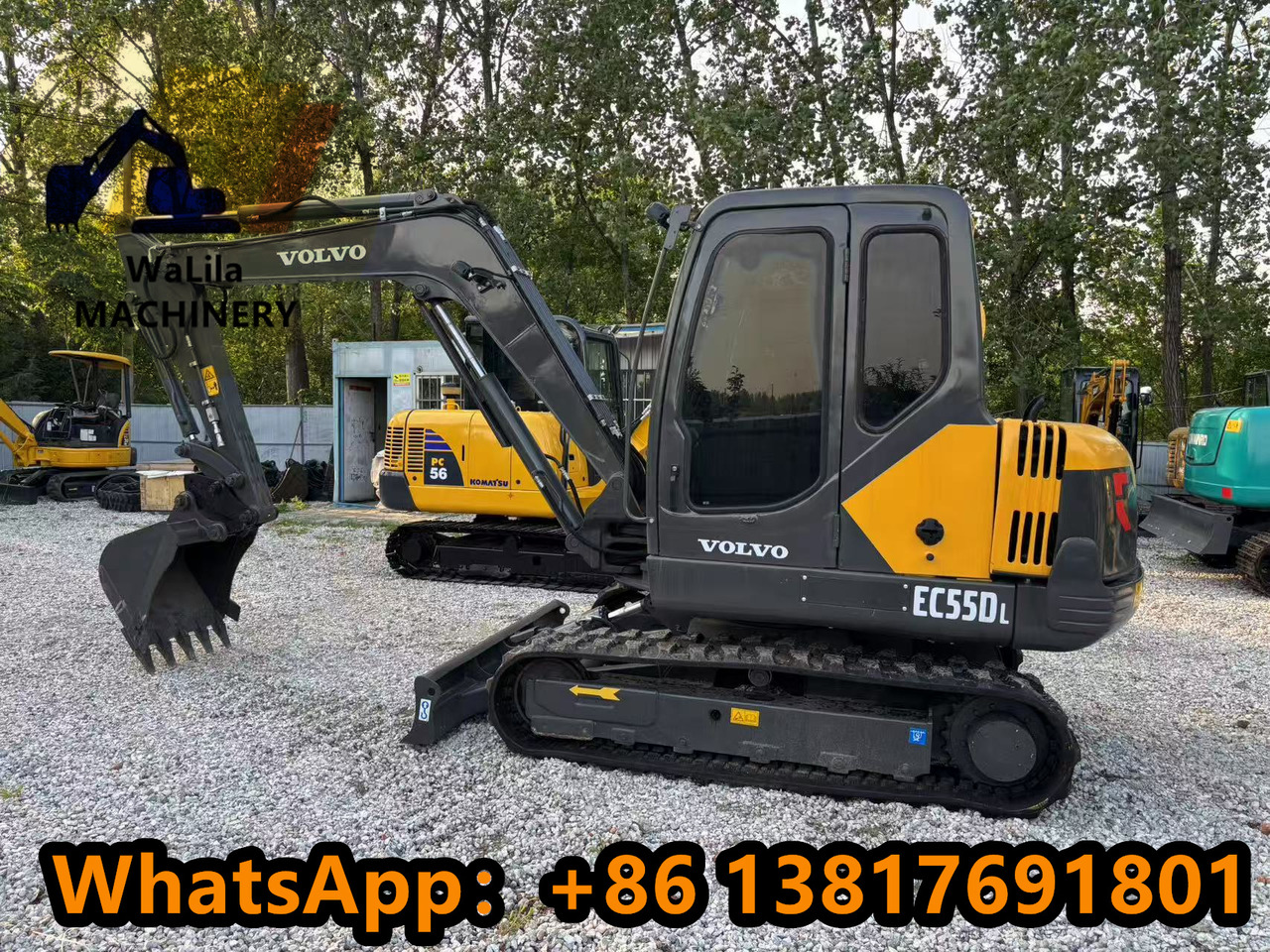 VOLVO EC55 Rubber track version - Mini-ekskavators: foto 1 VOLVO EC55 Rubber track version - Mini-ekskavators: foto 1