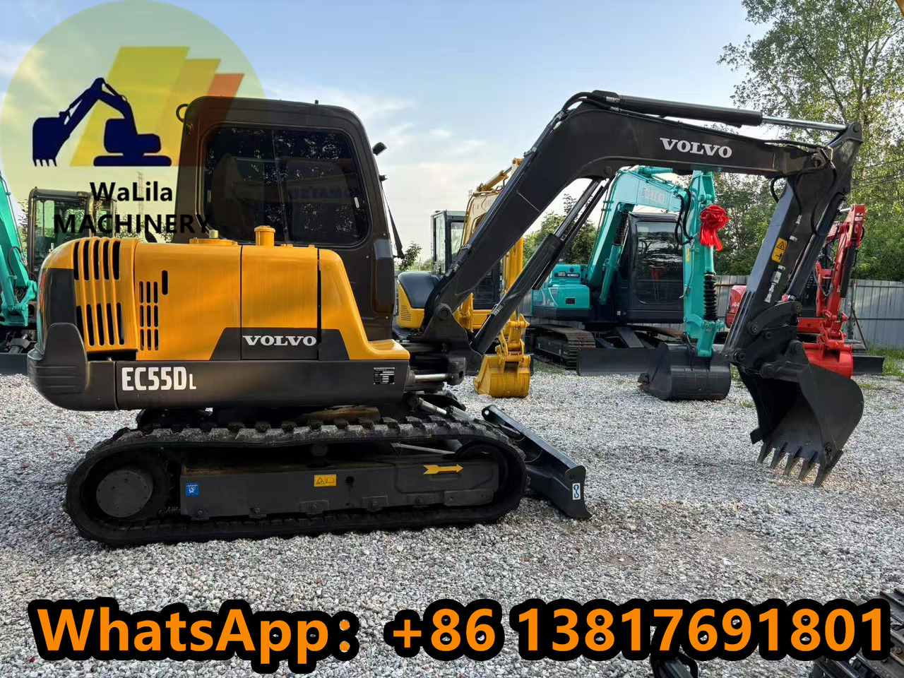 VOLVO EC55 Rubber track version - Mini-ekskavators: foto 2 VOLVO EC55 Rubber track version - Mini-ekskavators: foto 2