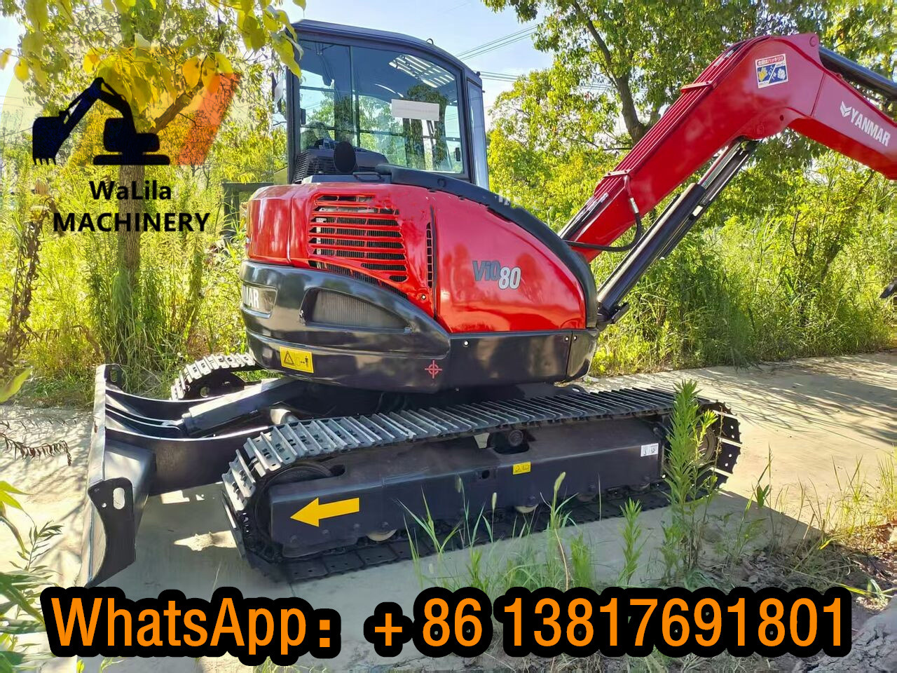 YANMAR VIO80 - Mini-ekskavators: foto 1 YANMAR VIO80 - Mini-ekskavators: foto 1