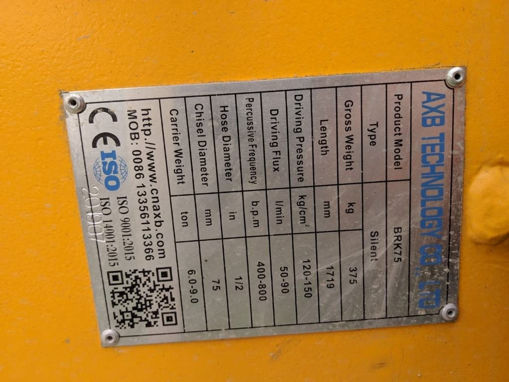 AXB BKR - Hidrauliskais āmurs - Celtniecības tehnika: foto 4 AXB BKR - Hidrauliskais āmurs - Celtniecības tehnika: foto 4