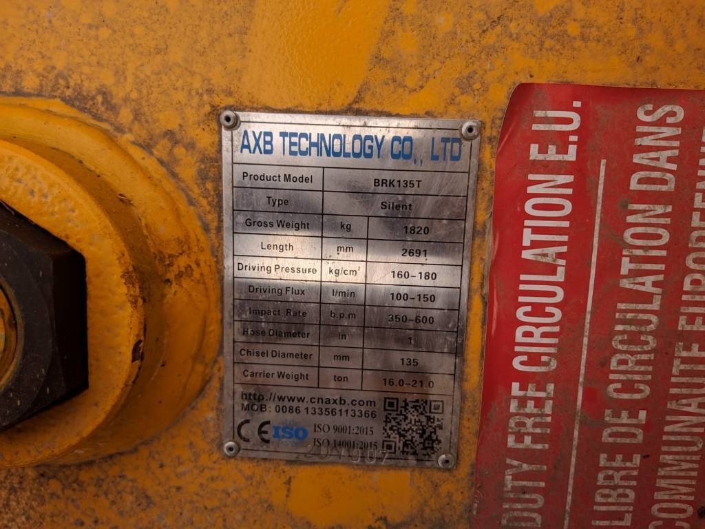AXB BKR - Hidrauliskais āmurs - Celtniecības tehnika: foto 5 AXB BKR - Hidrauliskais āmurs - Celtniecības tehnika: foto 5