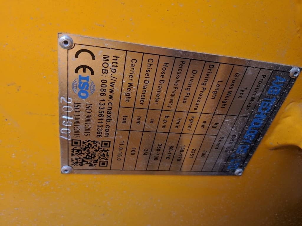 AXB BKR - Hidrauliskais āmurs - Celtniecības tehnika: foto 2 AXB BKR - Hidrauliskais āmurs - Celtniecības tehnika: foto 2