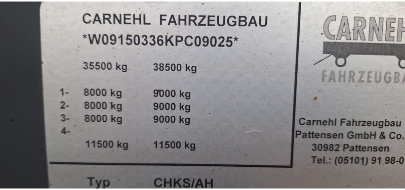 Carnehl CHKS AH - Puspiekabe pašizgāzējs: foto 5 Carnehl CHKS AH - Puspiekabe pašizgāzējs: foto 5