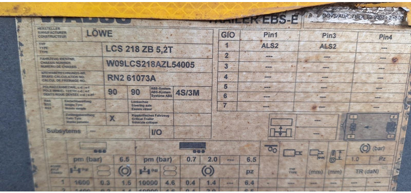 Lafaro Löwe LCS 218 Abrollanhänger - Piekabe šasija: foto 5 Lafaro Löwe LCS 218 Abrollanhänger - Piekabe šasija: foto 5