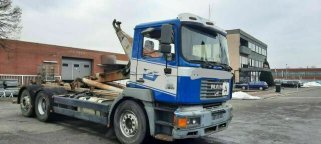 MAN 26.314K 6x2 Blatt/Luft Diff/Sperre - Pacēlājs ar āķi: foto 2 MAN 26.314K 6x2 Blatt/Luft Diff/Sperre - Pacēlājs ar āķi: foto 2