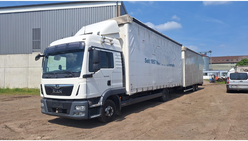 MAN TGL 8.250 Jumbo mit Anh - Kravas automašīna ar tentu: foto 1 MAN TGL 8.250 Jumbo mit Anh - Kravas automašīna ar tentu: foto 1