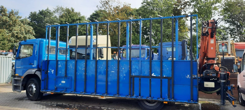 Mercedes-Benz 1828 Pritsche+Glastransport - Bortu kravas automašīna/ Platforma, Kravas auto ar manipulatoru: foto 3 Mercedes-Benz 1828 Pritsche+Glastransport - Bortu kravas automašīna/ Platforma, Kravas auto ar manipulatoru: foto 3