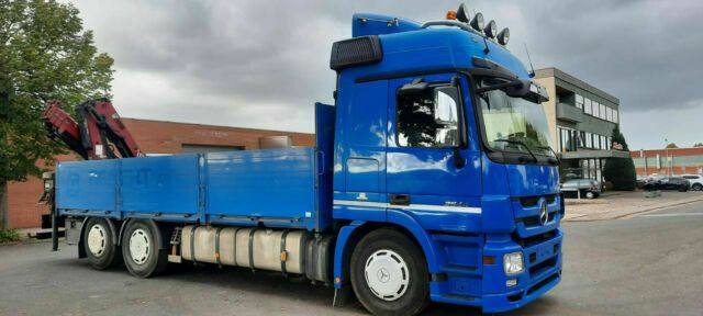 Mercedes-Benz 2544 Pritsche mit Kran Hiab XS am Heck - Bortu kravas automašīna/ Platforma, Kravas auto ar manipulatoru: foto 2 Mercedes-Benz 2544 Pritsche mit Kran Hiab XS am Heck - Bortu kravas automašīna/ Platforma, Kravas auto ar manipulatoru: foto 2