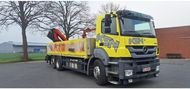 Mercedes-Benz 2636 Axor 3-Achser 6x2 mit Kran PK14002+Funk - Bortu kravas automašīna/ Platforma, Kravas auto ar manipulatoru: foto 1 Mercedes-Benz 2636 Axor 3-Achser 6x2 mit Kran PK14002+Funk - Bortu kravas automašīna/ Platforma, Kravas auto ar manipulatoru: foto 1