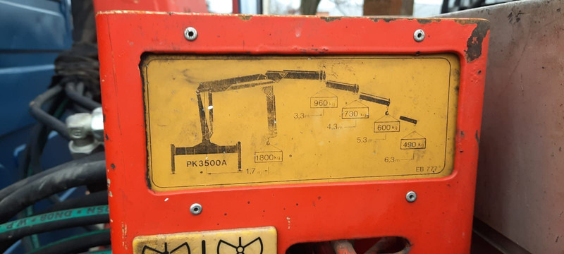 Bortu kravas automašīna/ Platforma, Kravas auto ar manipulatoru Mercedes-Benz 814 Pritsche mit Kran+Greifer: foto 8