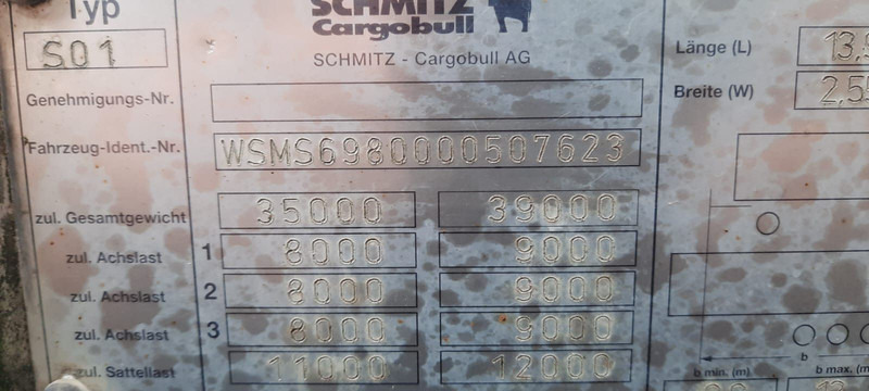 Schmitz Cargobull 3-Achser Pritsche Plane - Tenta puspiekabe: foto 5 Schmitz Cargobull 3-Achser Pritsche Plane - Tenta puspiekabe: foto 5