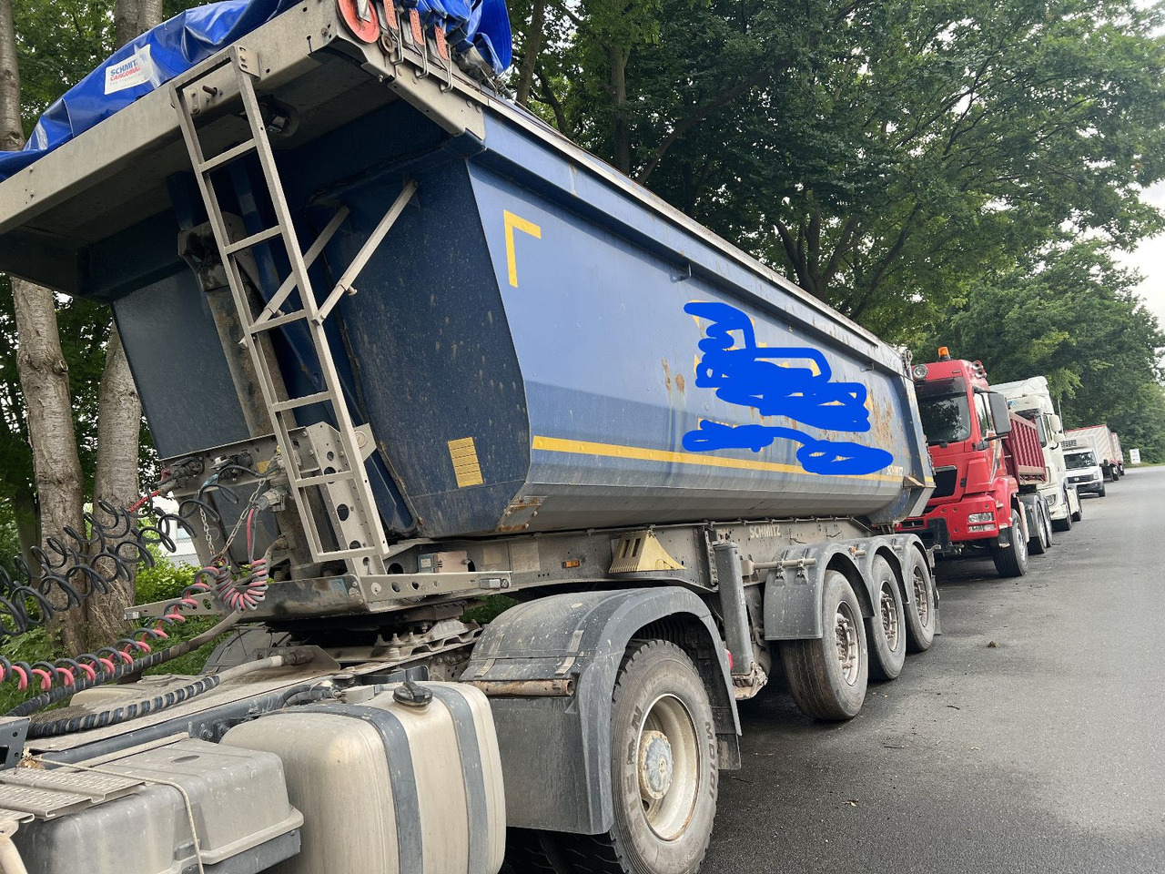Schmitz Cargobull SKI24 Kipper 3 Achser - Puspiekabe pašizgāzējs: foto 4 Schmitz Cargobull SKI24 Kipper 3 Achser - Puspiekabe pašizgāzējs: foto 4