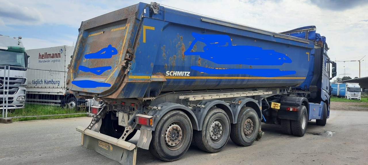 Schmitz Cargobull SKI24 Kipper 3 Achser - Puspiekabe pašizgāzējs: foto 1 Schmitz Cargobull SKI24 Kipper 3 Achser - Puspiekabe pašizgāzējs: foto 1