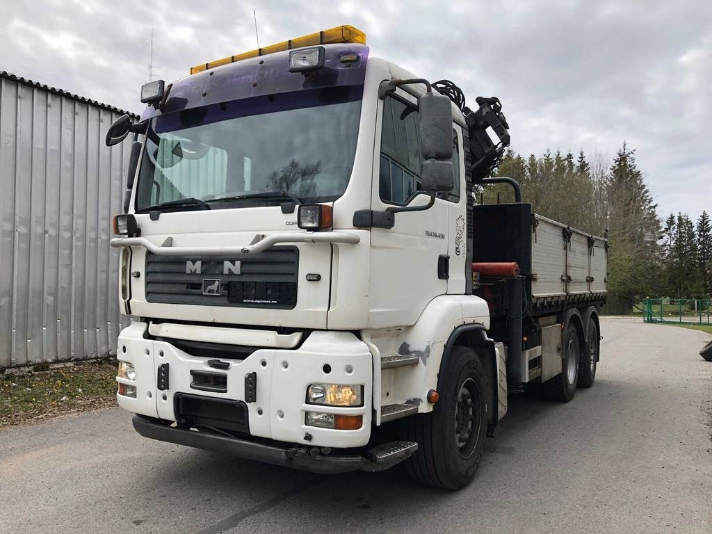 MAN TGA 26.430 6X2-2 BL/M 3-WAY TIP+PALFINGER PK23500 - Kravas automašīna pašizgāzējs: foto 2 MAN TGA 26.430 6X2-2 BL/M 3-WAY TIP+PALFINGER PK23500 - Kravas automašīna pašizgāzējs: foto 2