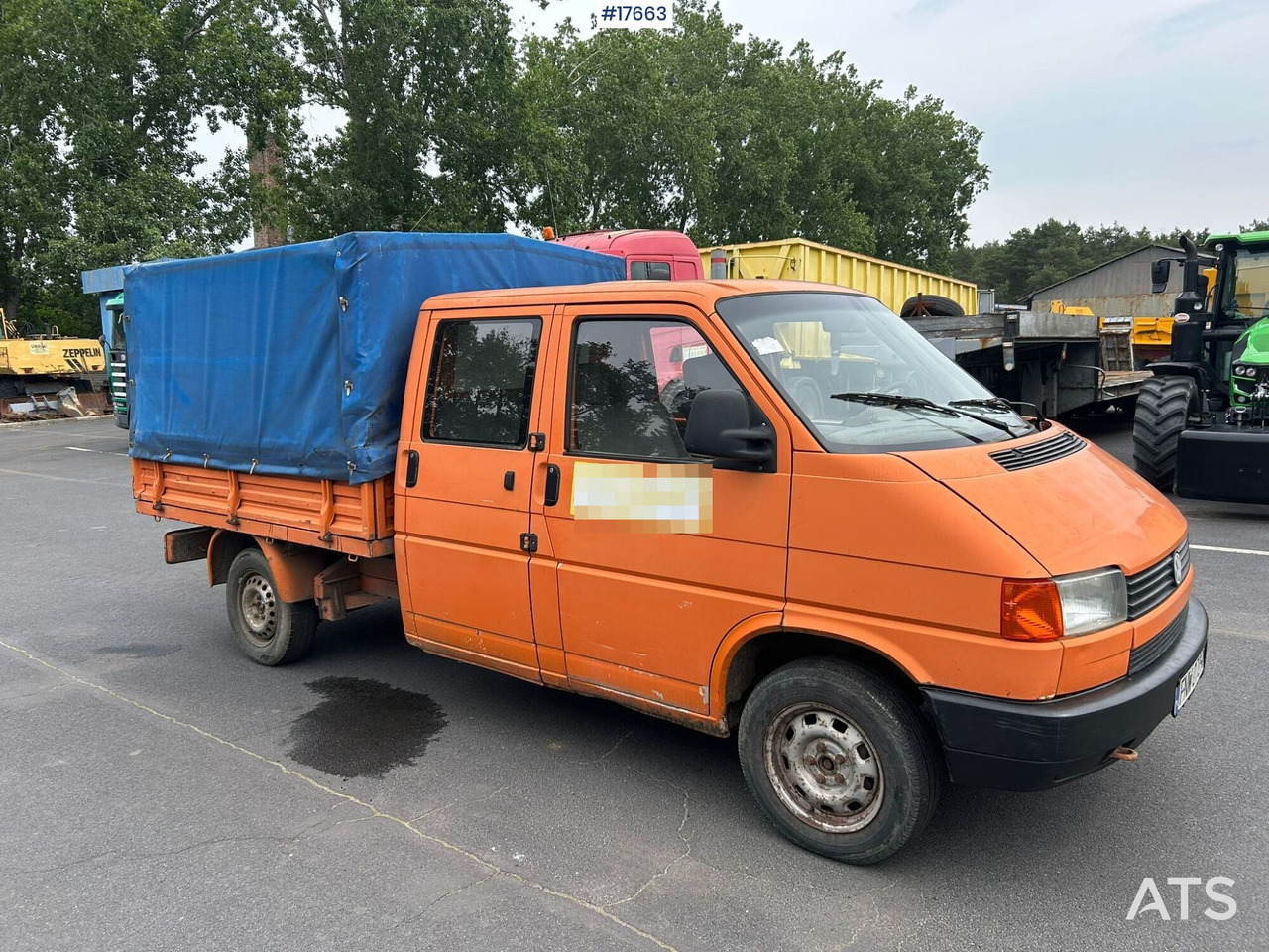 Volkswagen Transporter 1.9D double cab with box body (1992) - Furgons ar tentu, Kravas-pasažieru furgons: foto 1 Volkswagen Transporter 1.9D double cab with box body (1992) - Furgons ar tentu, Kravas-pasažieru furgons: foto 1