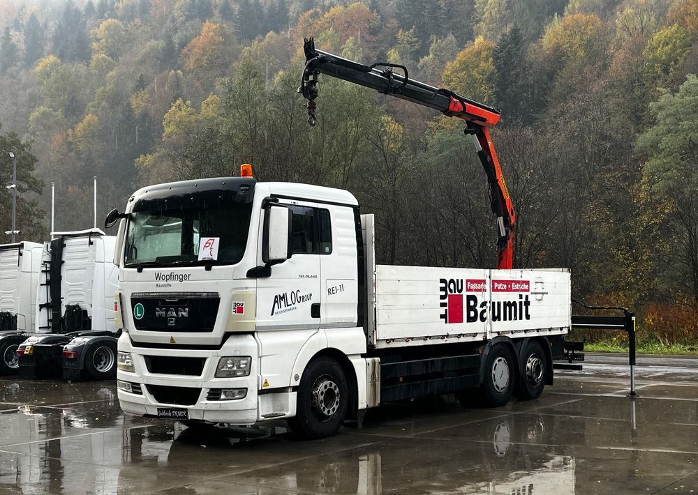 MAN TGX 26.440 // 2009 // Palfinger PK 12001EH Radio // Oś skrętna i podnoszona // - Bortu kravas automašīna/ Platforma, Kravas auto ar manipulatoru: foto 1 MAN TGX 26.440 // 2009 // Palfinger PK 12001EH Radio // Oś skrętna i podnoszona // - Bortu kravas automašīna/ Platforma, Kravas auto ar manipulatoru: foto 1