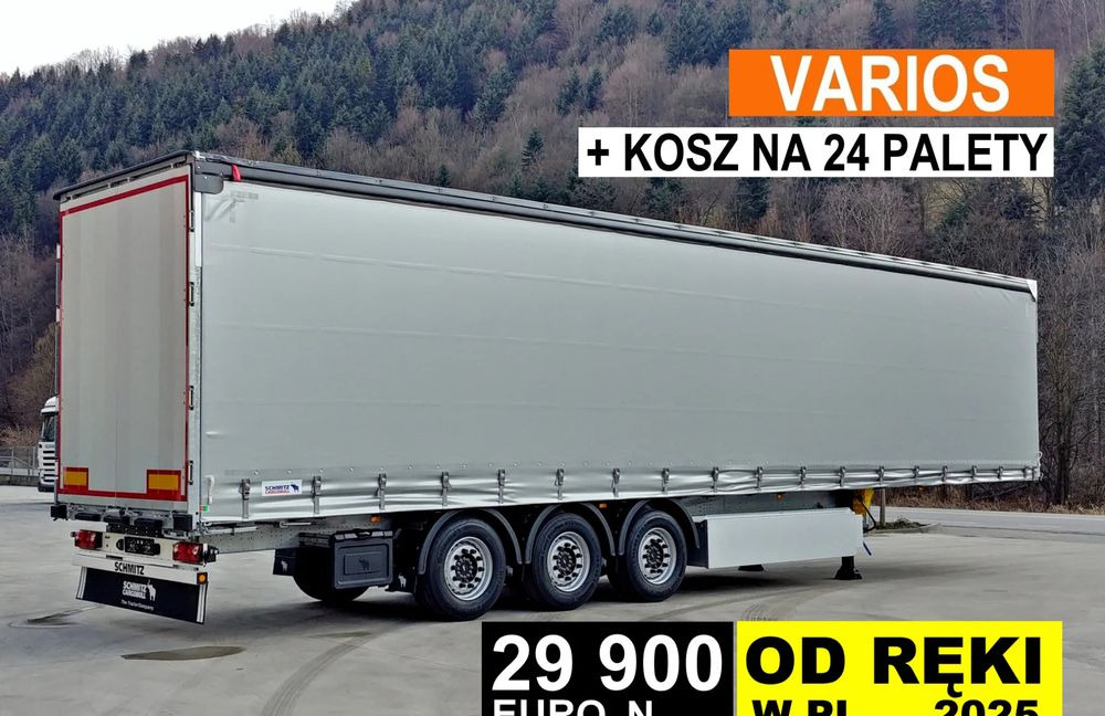 Schmitz Cargobull VARIOS + 24 PAL KOSZ - Tenta puspiekabe: foto 1 Schmitz Cargobull VARIOS + 24 PAL KOSZ - Tenta puspiekabe: foto 1