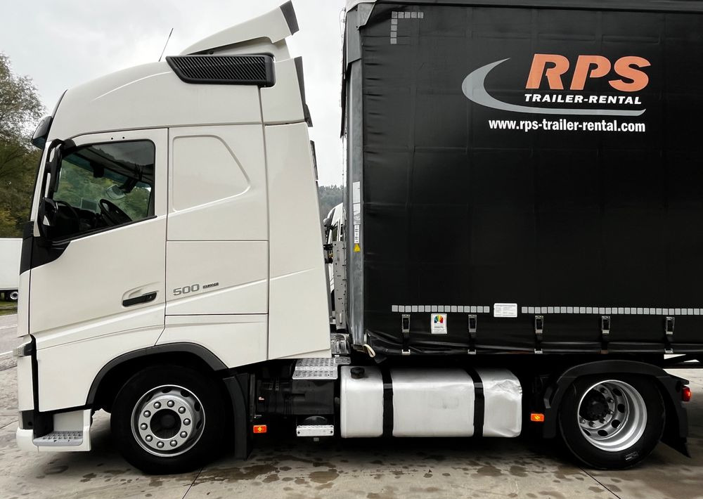 Vilcējs, Tenta puspiekabe Volvo FH 500 Mega 2016 Rok + Fliegl 2017 // Oś podnoszona // Zestaw !: foto 7