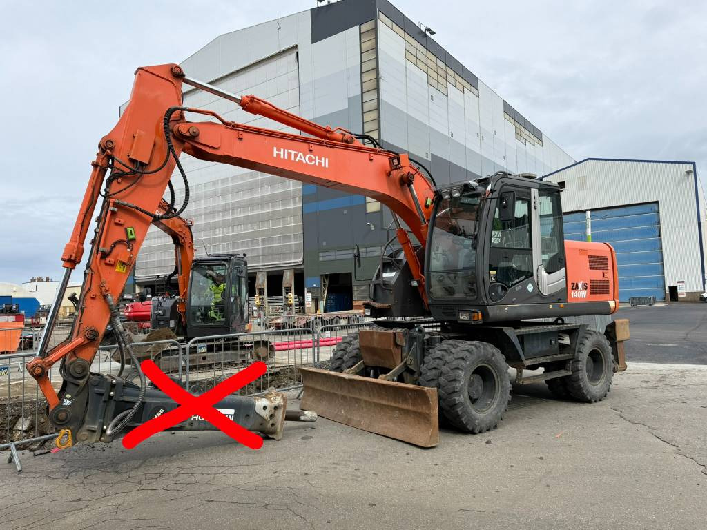 Hitachi ZX 140 W-3 - Riteņu ekskavators: foto 2 Hitachi ZX 140 W-3 - Riteņu ekskavators: foto 2