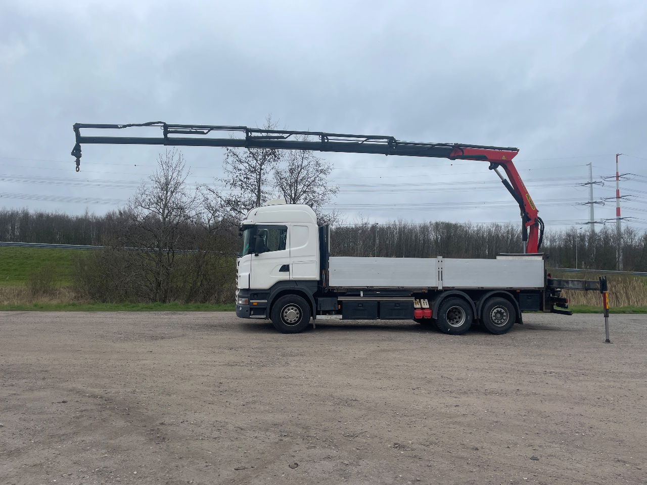 Bortu kravas automašīna/ Platforma Scania R480 with Palfinger PK 19.001 SLD crane: foto 7