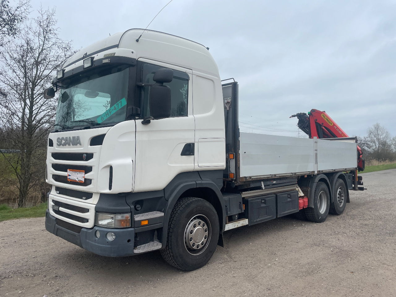 Scania R480 with Palfinger PK 19.001 SLD crane - Bortu kravas automašīna/ Platforma: foto 1 Scania R480 with Palfinger PK 19.001 SLD crane - Bortu kravas automašīna/ Platforma: foto 1