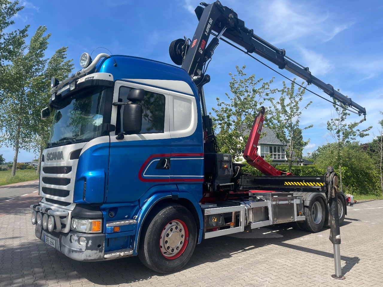 Scania R480 with hiab hookloader and hiab 262 EP5 with remote crane 2019 - Konteineru vedējs/ Kravas automašīna ar noņemamā virsbūve, Kravas auto ar manipulatoru: foto 5 Scania R480 with hiab hookloader and hiab 262 EP5 with remote crane 2019 - Konteineru vedējs/ Kravas automašīna ar noņemamā virsbūve, Kravas auto ar manipulatoru: foto 5