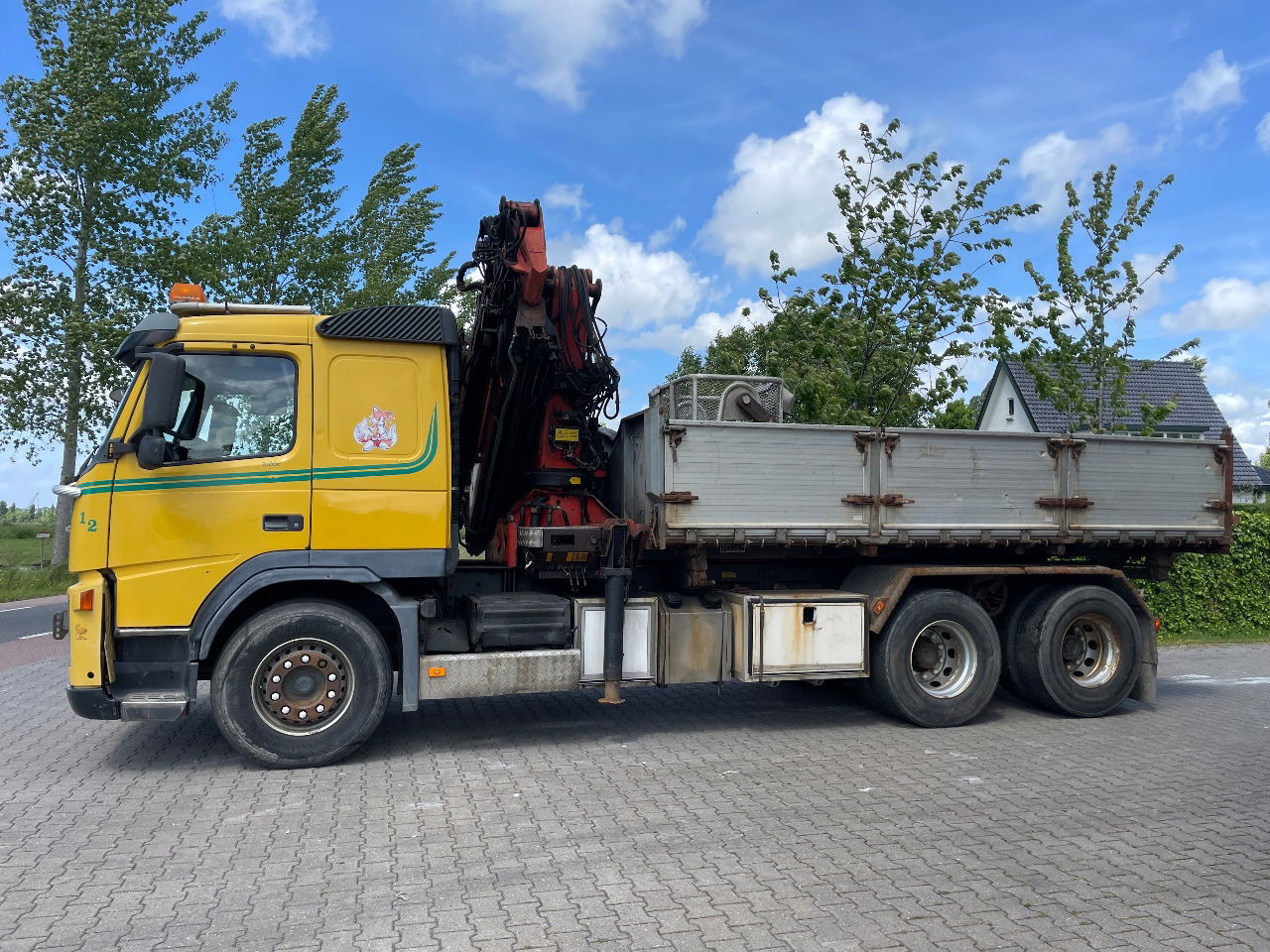 Volvo FM 12.380 .380 with Palfinger PK27000 with jib and tipper box - Kravas automašīna pašizgāzējs, Kravas auto ar manipulatoru: foto 2 Volvo FM 12.380 .380 with Palfinger PK27000 with jib and tipper box - Kravas automašīna pašizgāzējs, Kravas auto ar manipulatoru: foto 2