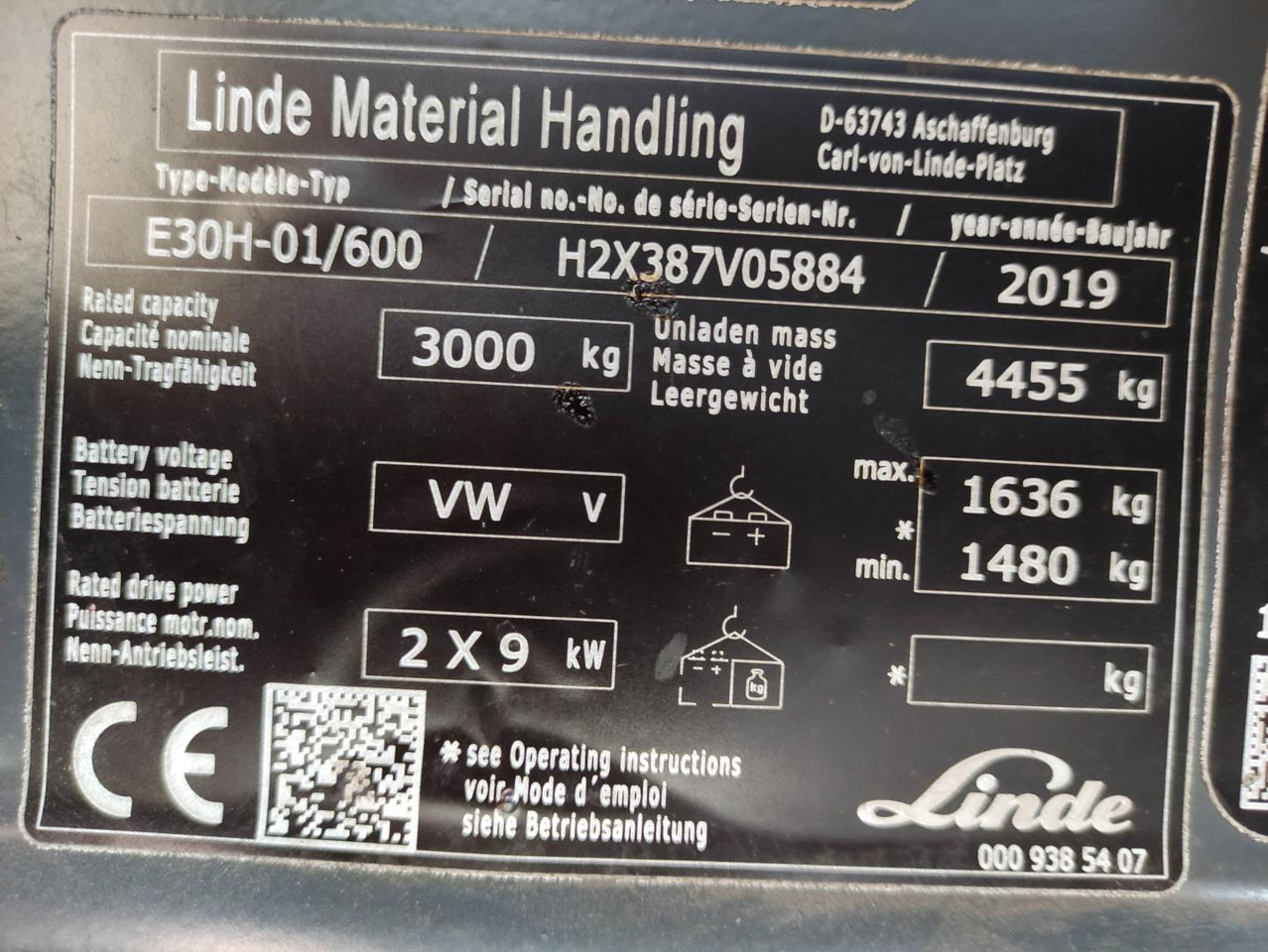 Linde E30H-01/600-387 līzingu Linde E30H-01/600-387: foto 6