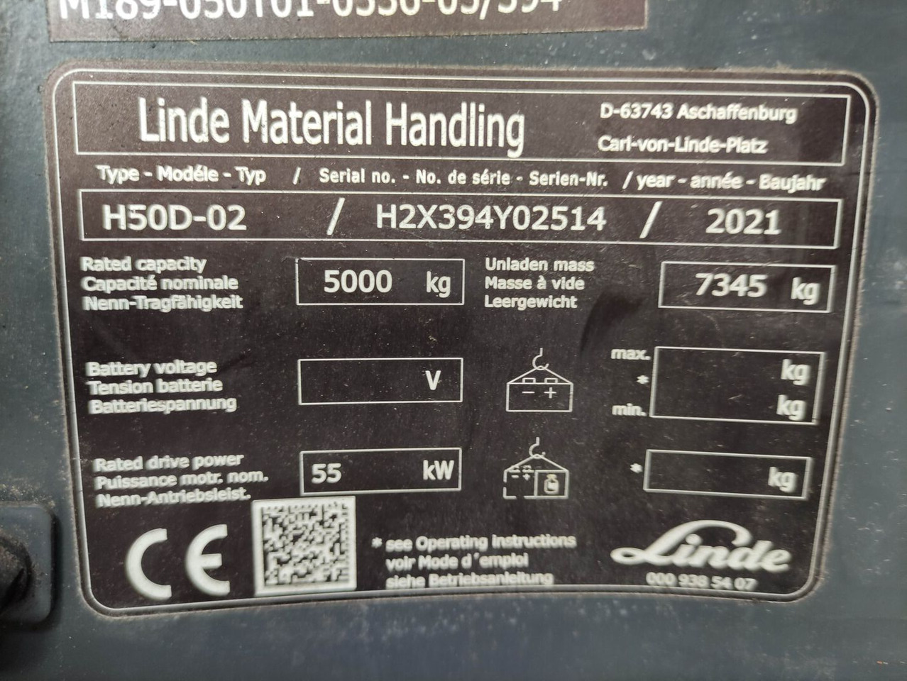 Dīzeļiekrāvējs Linde H50D-02-394-EVO: foto 7