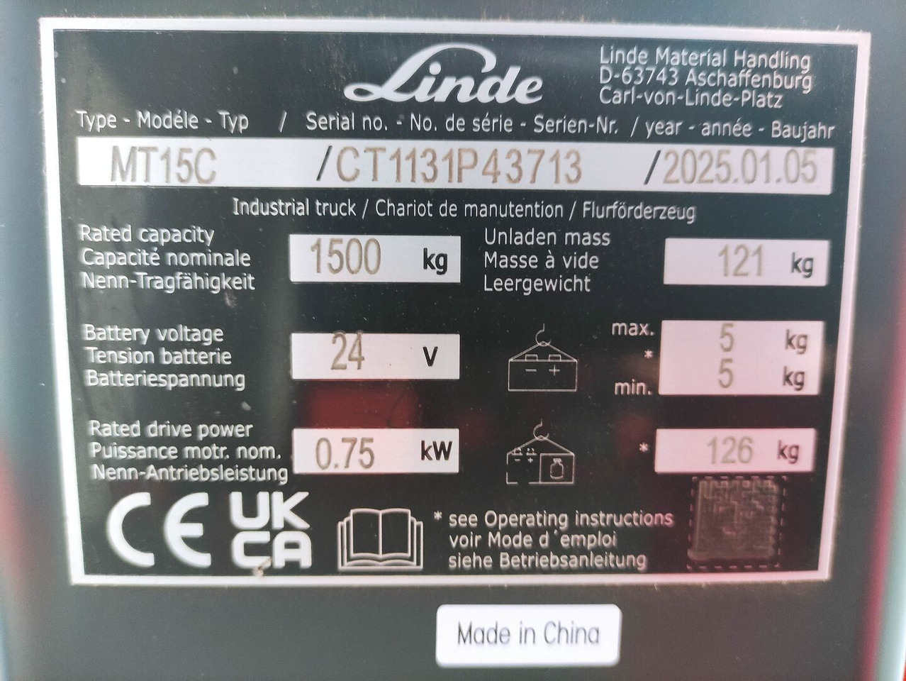 Linde MT15C - Rokas palešu ratiņi: foto 5 Linde MT15C - Rokas palešu ratiņi: foto 5