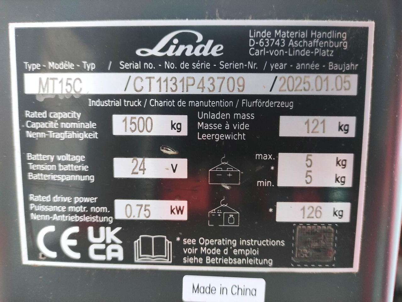 Linde MT15C - Rokas palešu ratiņi: foto 5 Linde MT15C - Rokas palešu ratiņi: foto 5