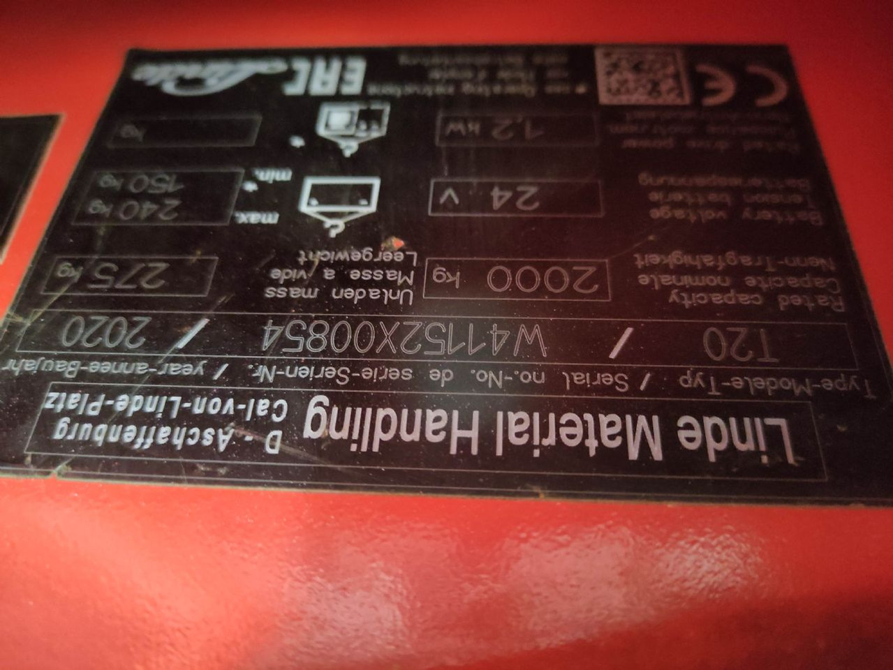 Linde T20-1152 (KDD, UVV und Lack NEU) - Rokas palešu ratiņi: foto 5 Linde T20-1152 (KDD, UVV und Lack NEU) - Rokas palešu ratiņi: foto 5