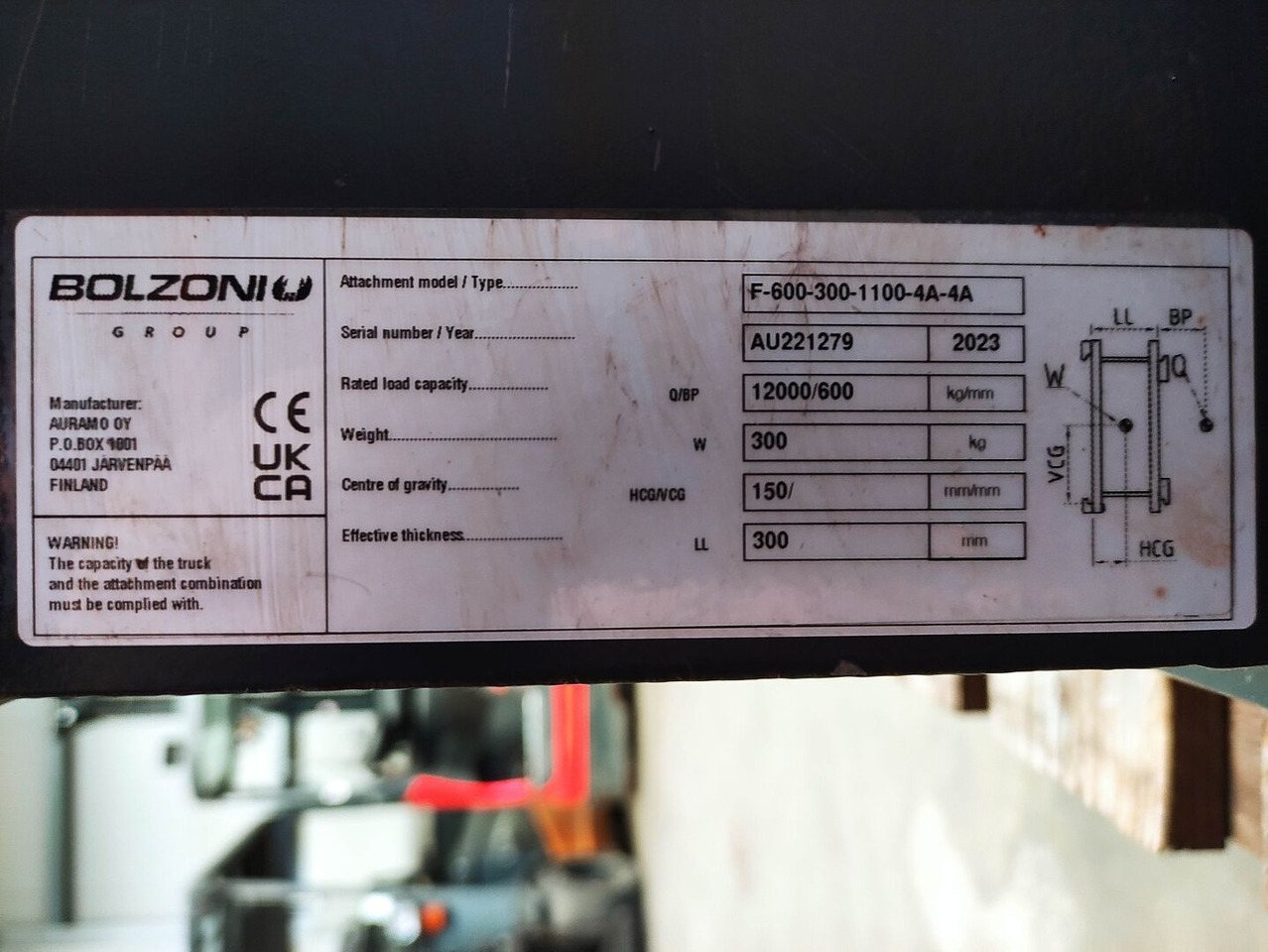 Bolzoni F-600-300-1100-4A-4A - Papildaprīkojums - Krautņotājs: foto 5 Bolzoni F-600-300-1100-4A-4A - Papildaprīkojums - Krautņotājs: foto 5