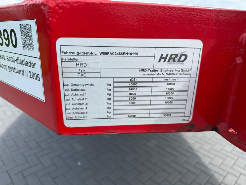 HRD UOPLYST DIEPLADER, 3 ASSEN, GOEDE STAAT, GOEDE BANDEN. - Puspiekabe zema profila platforma: foto 5 HRD UOPLYST DIEPLADER, 3 ASSEN, GOEDE STAAT, GOEDE BANDEN. - Puspiekabe zema profila platforma: foto 5