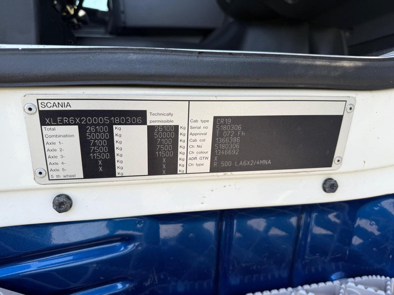 Vilcējs Scania R 500 A 6X2/4 STEERING PUSHER, MANUEL, RETARDER, LEATHER, TOP.: foto 20