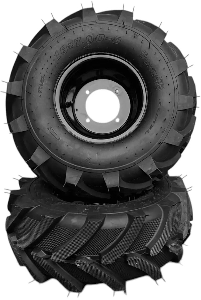 Koła gumowe 19x7.00-8″, rozstaw 4x110, (Zestaw 2szt.) - Riepas un diski - Dārza tehnika: foto 1 Koła gumowe 19x7.00-8″, rozstaw 4x110, (Zestaw 2szt.) - Riepas un diski - Dārza tehnika: foto 1