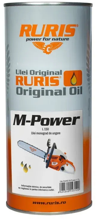 Olej łańcuchowy RURIS M-POWER 1l - Motoreļļa un automašīnas kopšanas līdzekļis: foto 1 Olej łańcuchowy RURIS M-POWER 1l - Motoreļļa un automašīnas kopšanas līdzekļis: foto 1