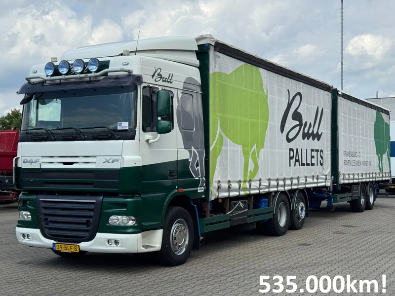 DAF XF 105 460 6x2*4 FAN Schuifzeilen Combi Doorlaadsysteem - Kravas automašīna ar tentu: foto 1 DAF XF 105 460 6x2*4 FAN Schuifzeilen Combi Doorlaadsysteem - Kravas automašīna ar tentu: foto 1