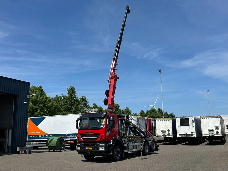 Iveco Stralis 400 6x2 HMF 1720 K3 Kraan Met 24T HTS Kabel Systeem / Rotator / Euro 6 - Kravas automašīna - kabeļu sistēma, Kravas auto ar manipulatoru: foto 2 Iveco Stralis 400 6x2 HMF 1720 K3 Kraan Met 24T HTS Kabel Systeem / Rotator / Euro 6 - Kravas automašīna - kabeļu sistēma, Kravas auto ar manipulatoru: foto 2