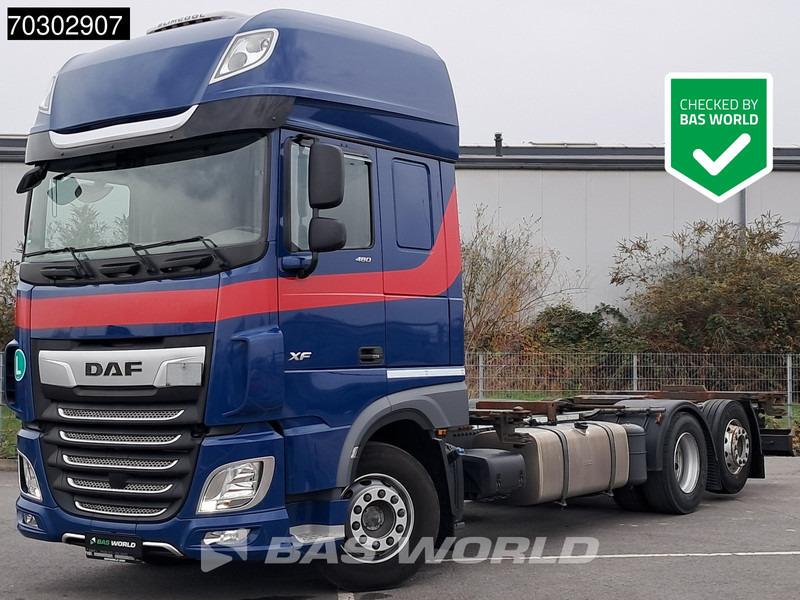 DAF XF 480 6X2 BDF Retarder SSC Lift+Steering Axle Automatic Euro 6 - Konteineru vedējs/ Kravas automašīna ar noņemamā virsbūve: foto 1 DAF XF 480 6X2 BDF Retarder SSC Lift+Steering Axle Automatic Euro 6 - Konteineru vedējs/ Kravas automašīna ar noņemamā virsbūve: foto 1