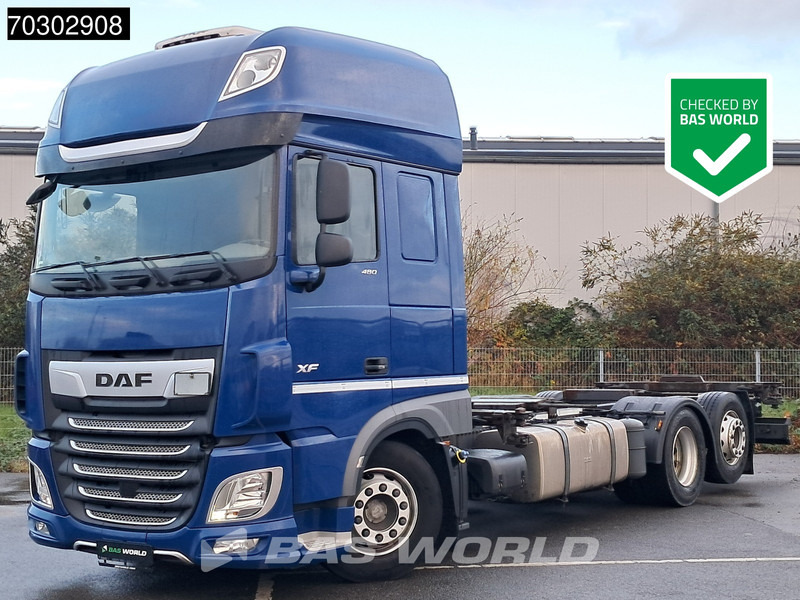 DAF XF 480 6X2 BDF Retarder SSC Lift+Steering Axle Automatic Euro 6 - Konteineru vedējs/ Kravas automašīna ar noņemamā virsbūve: foto 1 DAF XF 480 6X2 BDF Retarder SSC Lift+Steering Axle Automatic Euro 6 - Konteineru vedējs/ Kravas automašīna ar noņemamā virsbūve: foto 1