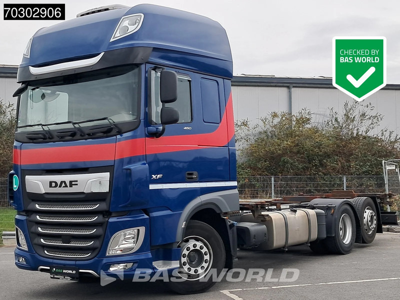 DAF XF 480 6X2 BDF Retarder SSC Lift+Steering Axle Automatic Euro 6 - Konteineru vedējs/ Kravas automašīna ar noņemamā virsbūve: foto 1 DAF XF 480 6X2 BDF Retarder SSC Lift+Steering Axle Automatic Euro 6 - Konteineru vedējs/ Kravas automašīna ar noņemamā virsbūve: foto 1