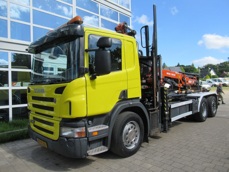 Scania P 340 B 6x2*4 VDL Haak - Kraan ATLAS 206.3E - Pacēlājs ar āķi, Kravas auto ar manipulatoru: foto 4 Scania P 340 B 6x2*4 VDL Haak - Kraan ATLAS 206.3E - Pacēlājs ar āķi, Kravas auto ar manipulatoru: foto 4
