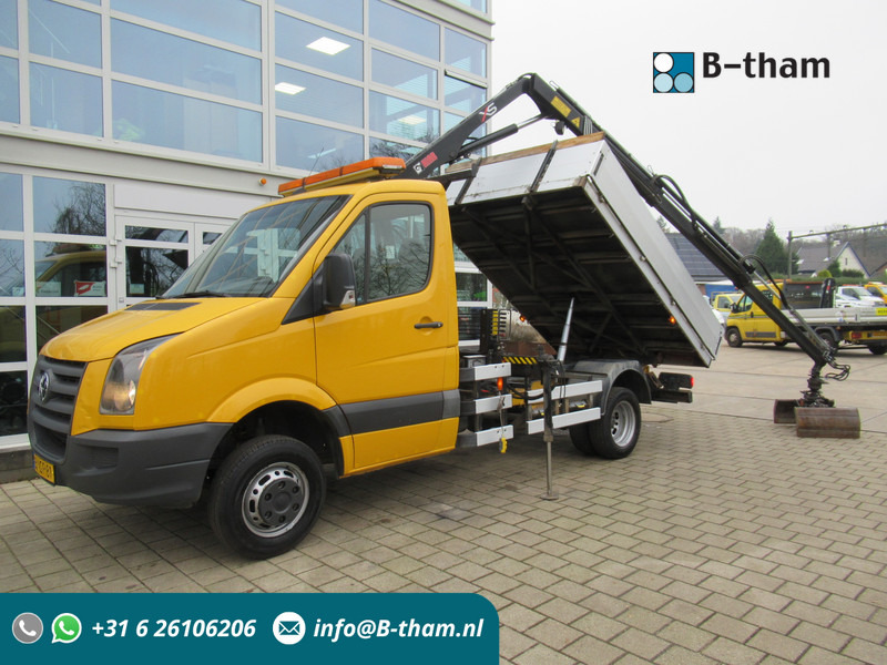 Volkswagen Crafter 50 2.5TDI 80KW HIAB 033 B-2 + Kipper Tipper - Kravas automašīna pašizgāzējs, Kravas auto ar manipulatoru: foto 1 Volkswagen Crafter 50 2.5TDI 80KW HIAB 033 B-2 + Kipper Tipper - Kravas automašīna pašizgāzējs, Kravas auto ar manipulatoru: foto 1