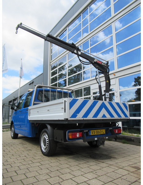 Automašīna ar kravas platformu, Kravas-pasažieru furgons Volkswagen Transporter T5 2.0 TDI 75KW DOKA + HIAB Dubbelcabine: foto 6