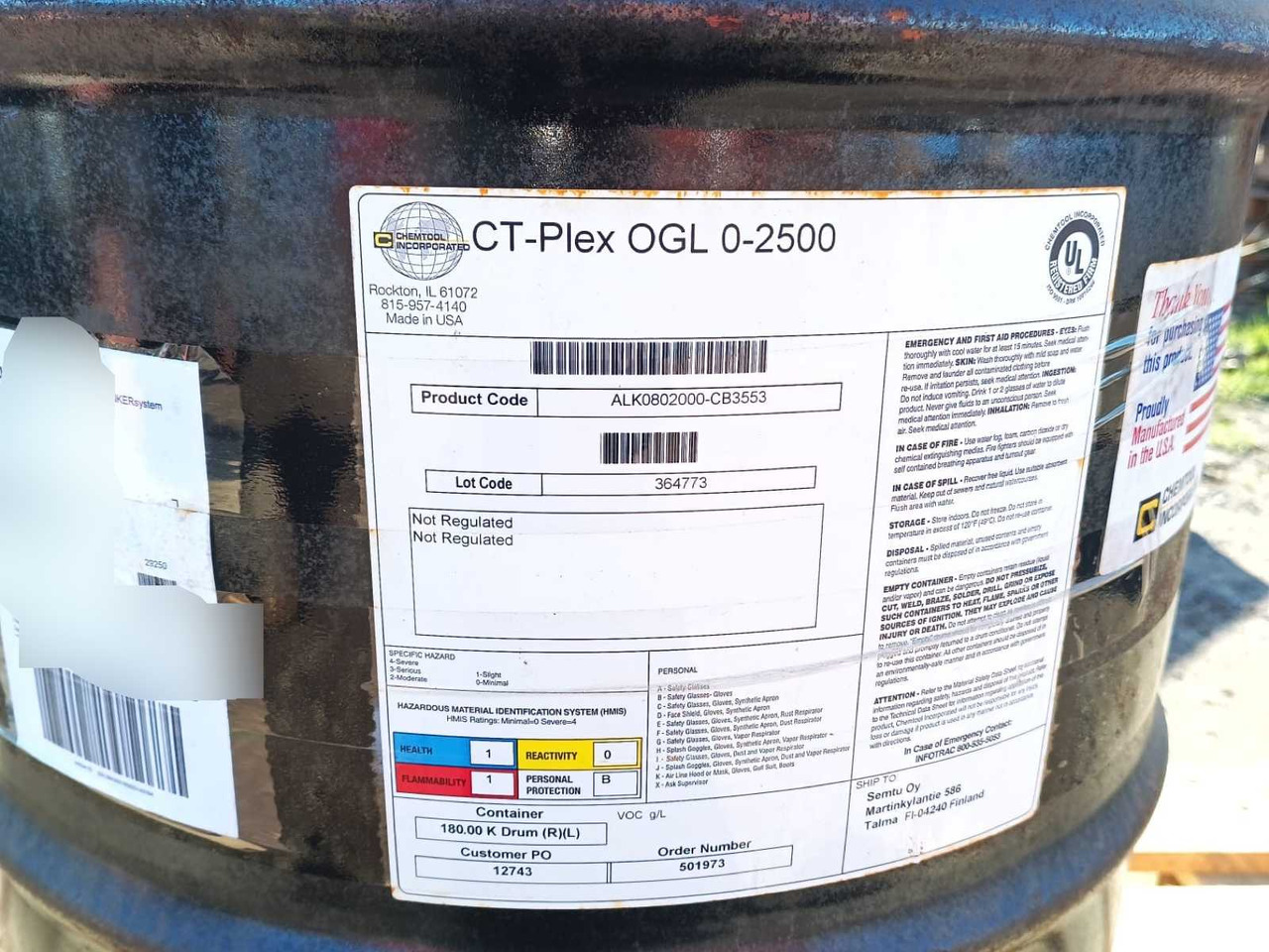 Open Gear Lubricant CT—Plex OGL 0-2500 - Motoreļļa un automašīnas kopšanas līdzekļis: foto 3 Open Gear Lubricant CT—Plex OGL 0-2500 - Motoreļļa un automašīnas kopšanas līdzekļis: foto 3