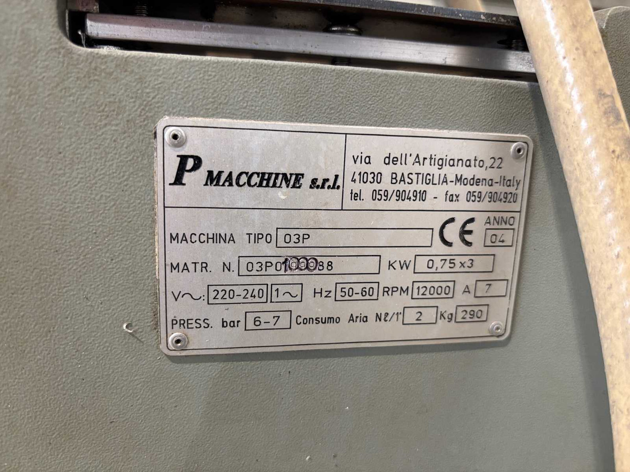 Three-spindle copy milling cutter P macchine s.r.l 03P - Frēzmašīna: foto 4 Three-spindle copy milling cutter P macchine s.r.l 03P - Frēzmašīna: foto 4